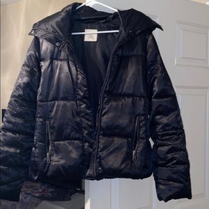 Old Navy satin puffer jacket
